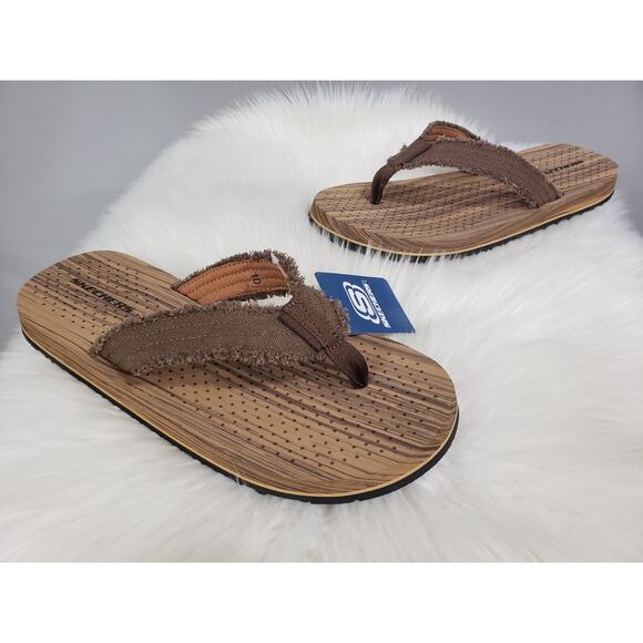 Skechers Other - NEW WITHOUT BOX Skechers Mens Tantric Fritz Brown Size 10 Sandal Flip Flops